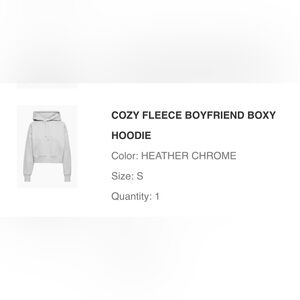 Aritzia TNA Heather Gray Sweatfleece Hoodie